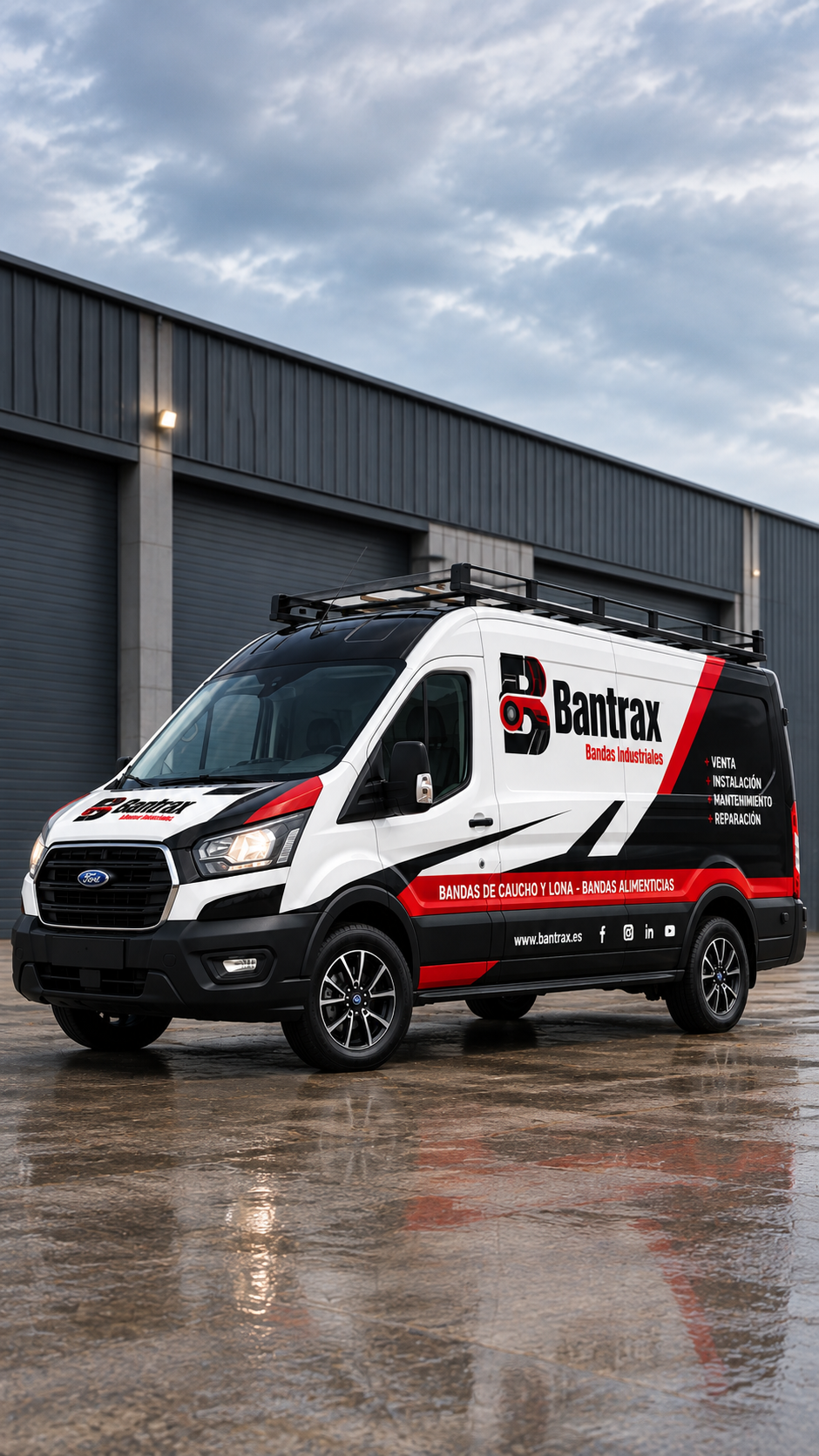 Técnico de Bantrax en planta industrial